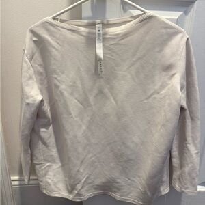 lululemon athletica Crew Neck Long Sleeve Tee - Light Cream
